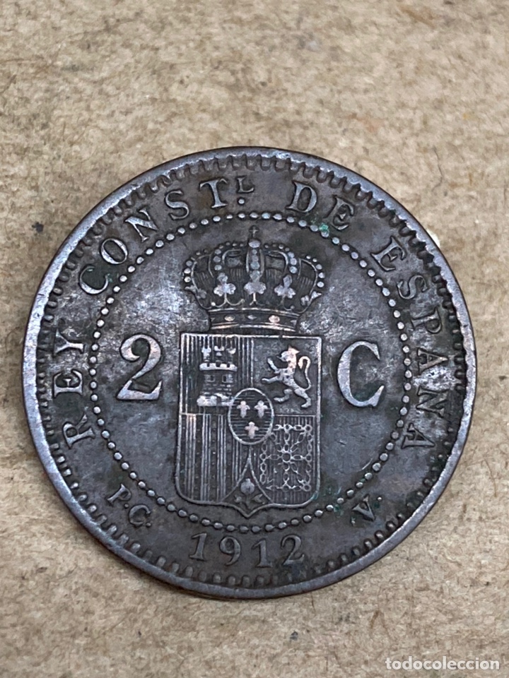 Monedas de Espa&ntilde;a: Moneda 2centimos 1912 - Foto 1