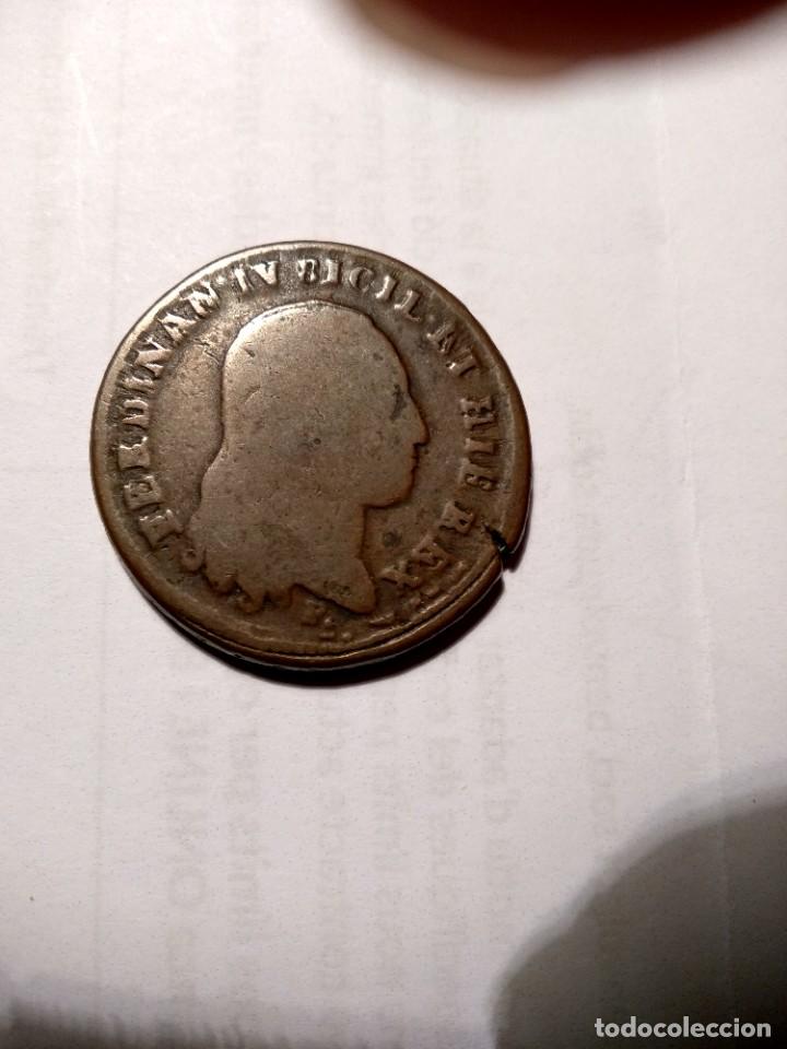 Coins of Spain: Monedas-Fernando IV-Sicilia- 6 Tornesi 1801-Vicenti -224