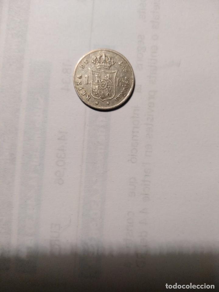Monedas de Espa&ntilde;a: Monedas-Isabel 2&ordf;-1 Real 1863- Sevilla - Foto 2