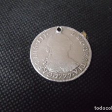 Monedas de España: 4 REALES DE PLATA DE 1777 DE CARLOS III-CECA DE POTOSI-PROCEDENTE DE UNA LEONTINA RELOJ BOLSILLO. Lote 233319745