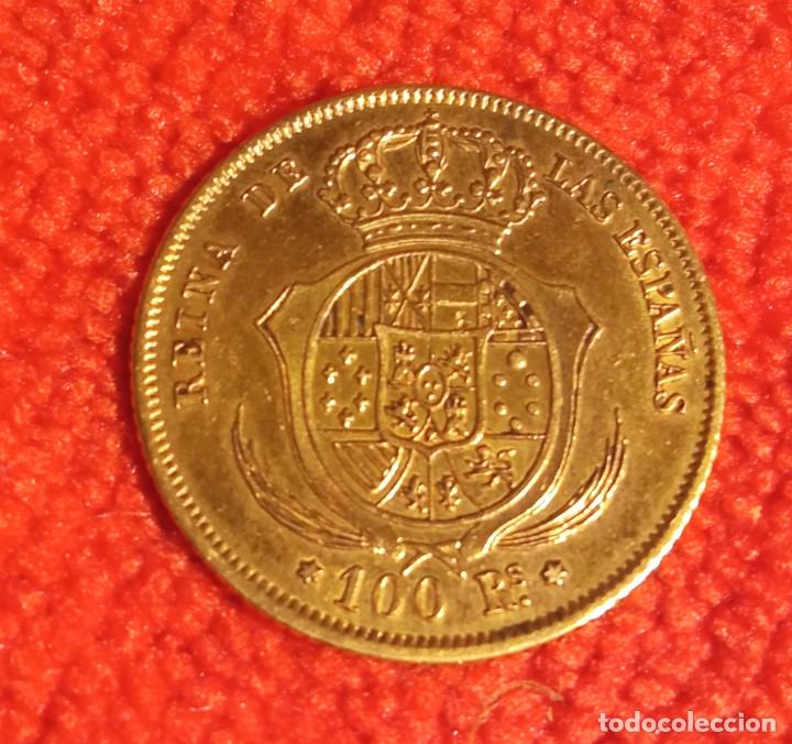 Monedas de España: 100 Reales Isabel II 1861 - Foto 2 - 234110755