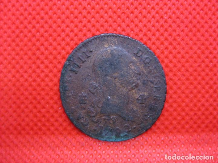 Monedas de Espa&ntilde;a: Moneda de 4 maravedies de Carlos IV, de 1792. - Foto 1