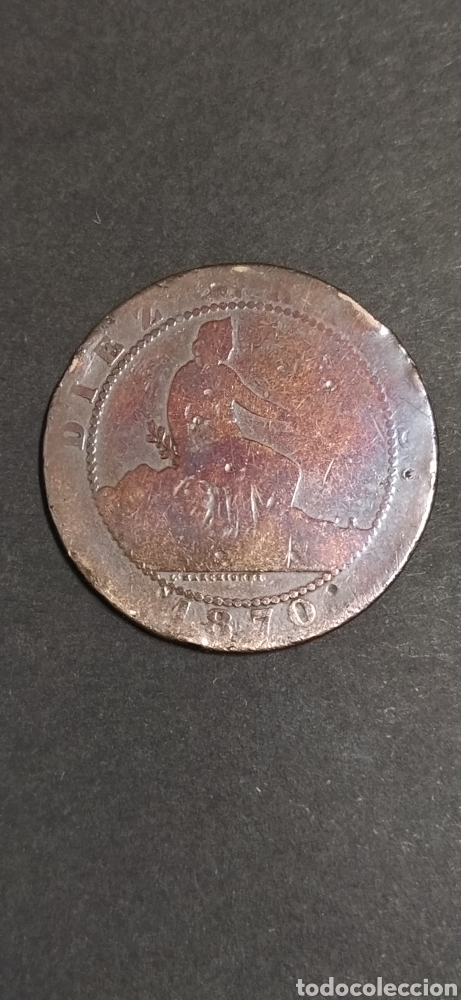 Monedas de Espa&ntilde;a: 10 c&eacute;ntimos de 1870 - Foto 1