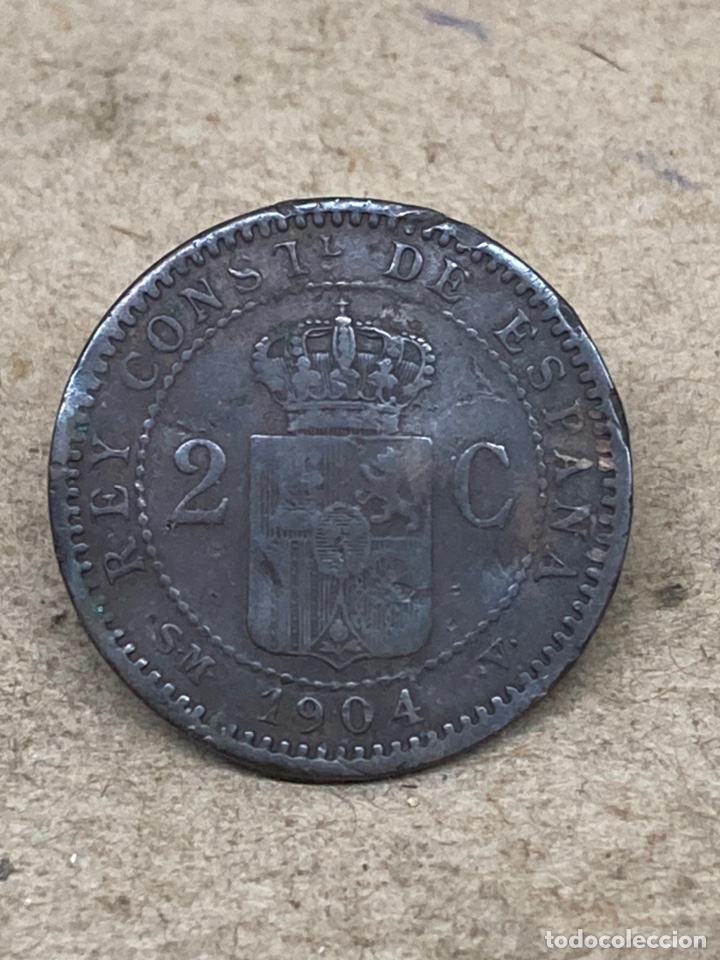 Monedas de Espa&ntilde;a: Moneda 2Centimos 1905 - Foto 1