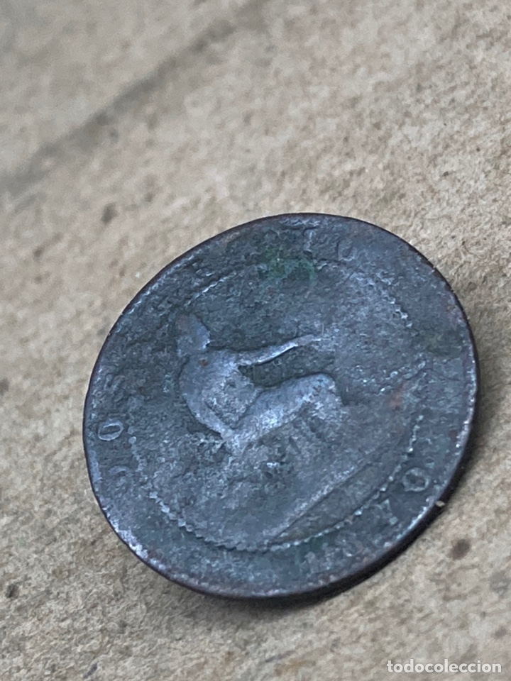 Monedas de Espa&ntilde;a: Moneda dos c&eacute;ntimos 1870 - Foto 1