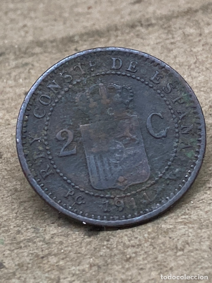 Monedas de Espa&ntilde;a: Moneda 2 c&eacute;ntimos 1911 - Foto 1