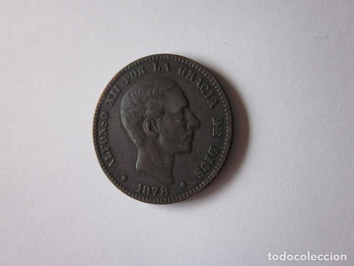 Monedas de Espa&ntilde;a: Diez C&eacute;ntimos de Alfonso XII. 1878. Excelentes. - Foto 1
