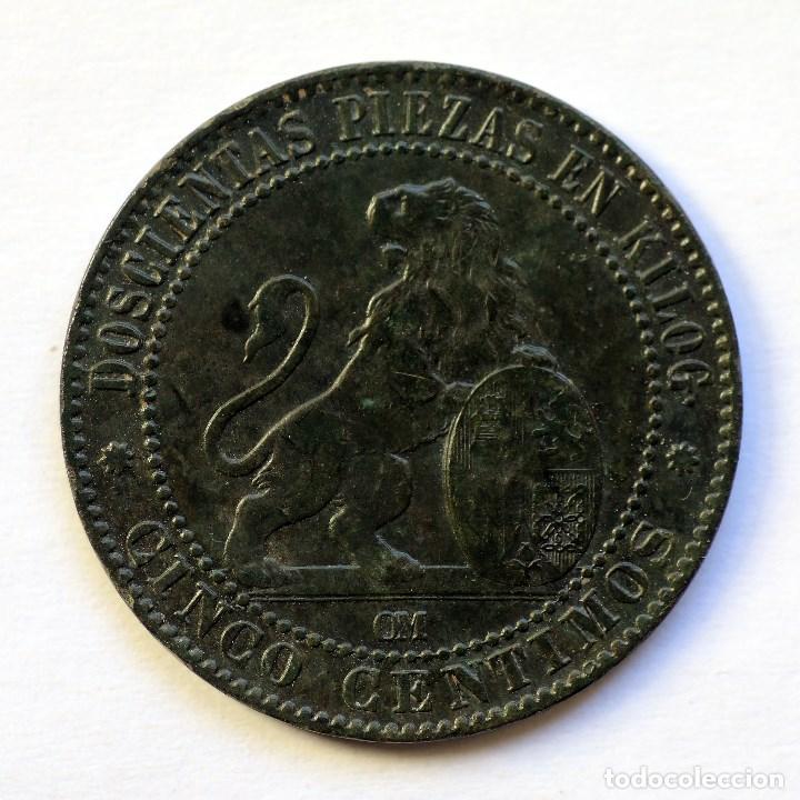 Monedas de Espa&ntilde;a: 5 CENTIMOS GOBIERNO PROVISIONAL 1870 - Foto 1
