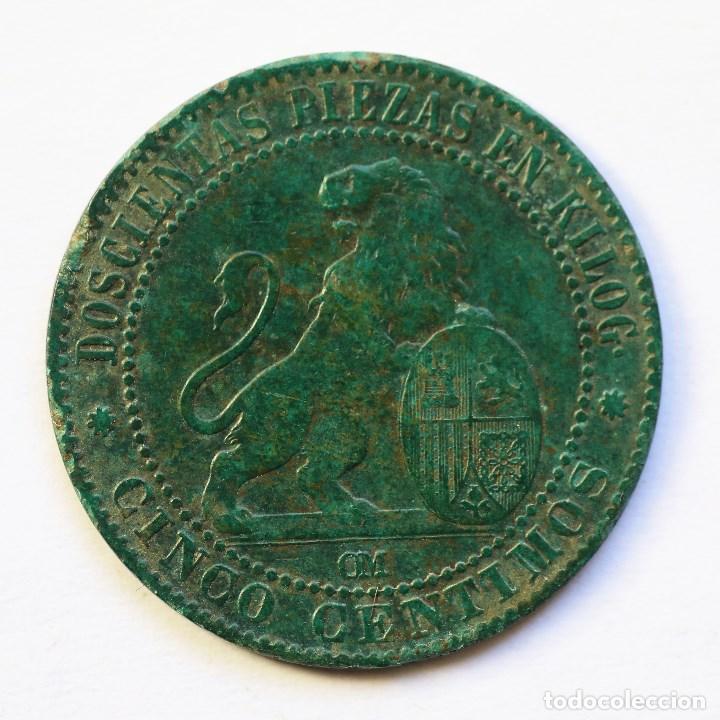 Monedas de Espa&ntilde;a: 5 CENTIMOS GOBIERNO PROVISIONAL 1870 - Foto 1