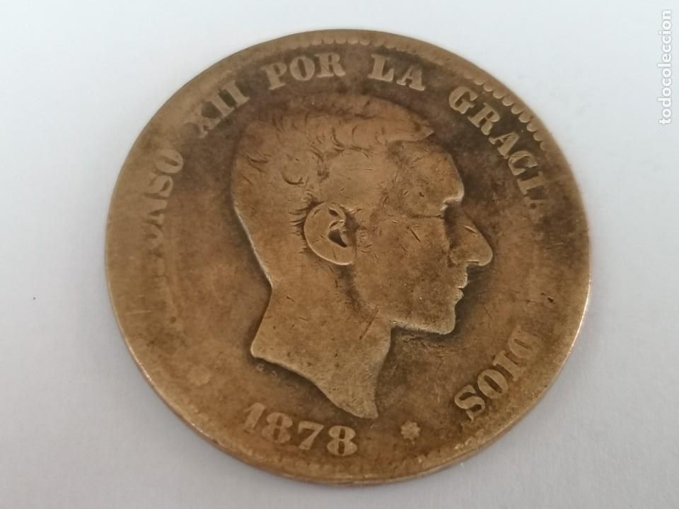 Monedas de Espa&ntilde;a: DOS MONEDAS 10 C&Eacute;NTIMOS ALFONSO XII 1878 - Foto 3