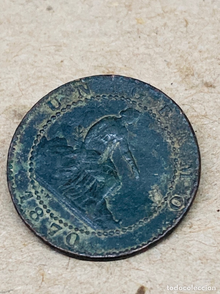 Monedas de Espa&ntilde;a: Moneda 1 c&eacute;ntimo 1870 - Foto 1