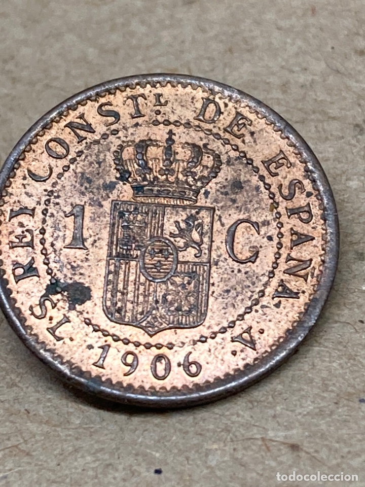 Monedas de Espa&ntilde;a: Moneda 1 c&eacute;ntimo 1906 - Foto 1