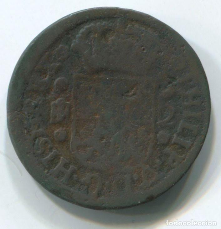 Monedas de Espa&ntilde;a: Felipe V. 2 maravedis Segovia - Foto 1