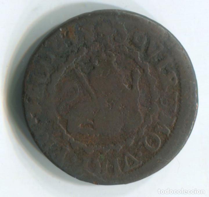 Monedas de Espa&ntilde;a: Felipe V. 2 maravedis Segovia - Foto 2