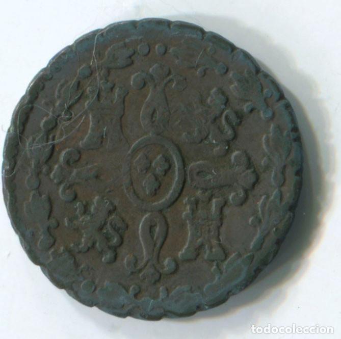 Monedas de Espa&ntilde;a: Fernando VII, 2 maraved&iacute;s, 1828. Segovia. - Foto 2