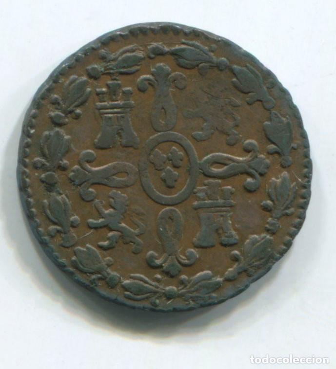 Monedas de Espa&ntilde;a: Fernando VII, 2 maraved&iacute;s, 1833. Segovia. - Foto 2