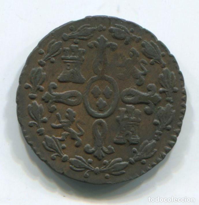 Monedas de Espa&ntilde;a: Fernando VII, 2 maraved&iacute;s, 1833. Segovia. - Foto 2