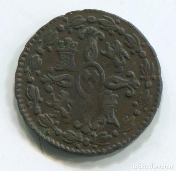 Monedas de Espa&ntilde;a: Fernando VII, 2 maraved&iacute;s, 1830. Segovia. - Foto 2