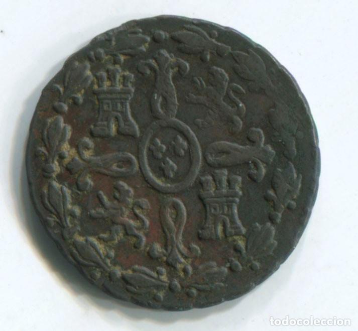 Monedas de Espa&ntilde;a: Fernando VII, 2 maraved&iacute;s, 1833. Segovia. - Foto 2