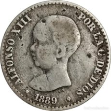 Monedas de España: ESPAÑA. 50 CÉNTIMOS DE 1889, M.P. M. (ALFONSO XIII). KM# 690. (129).. Lote 201976302