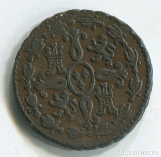 Monedas de Espa&ntilde;a: FERNANDO VII, 2 MARAVED&Iacute;S, 1827. SEGOVIA. - Foto 2