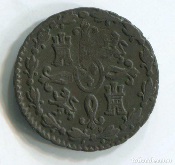 Monedas de Espa&ntilde;a: FERNANDO VII, 2 MARAVED&Iacute;S, 1828. SEGOVIA. - Foto 2
