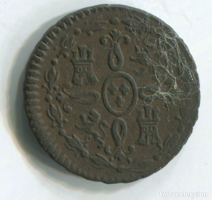 Monedas de Espa&ntilde;a: FERNANDO VII, 2 MARAVED&Iacute;S, 1827. SEGOVIA. - Foto 2