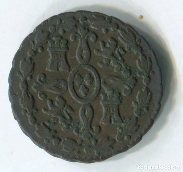 Monedas de Espa&ntilde;a: FERNANDO VII, 2 MARAVED&Iacute;S, 1828. SEGOVIA. - Foto 2