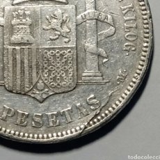 Monedas de España: 5 PESETAS PLATA 1870 *70 ERROR DE ACUÑACIÓN.. Lote 236998345