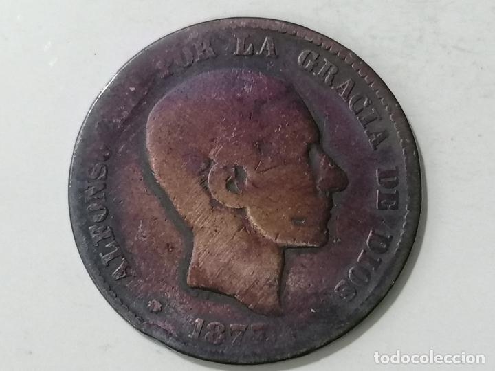 Monedas de Espa&ntilde;a: MONEDA DIEZ CENTIMOS 1877, ALFONSO XII - Foto 2