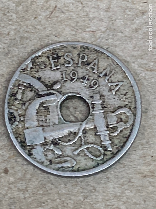 Monedas de Espa&ntilde;a: Moneda 50 ct 1949 - Foto 2