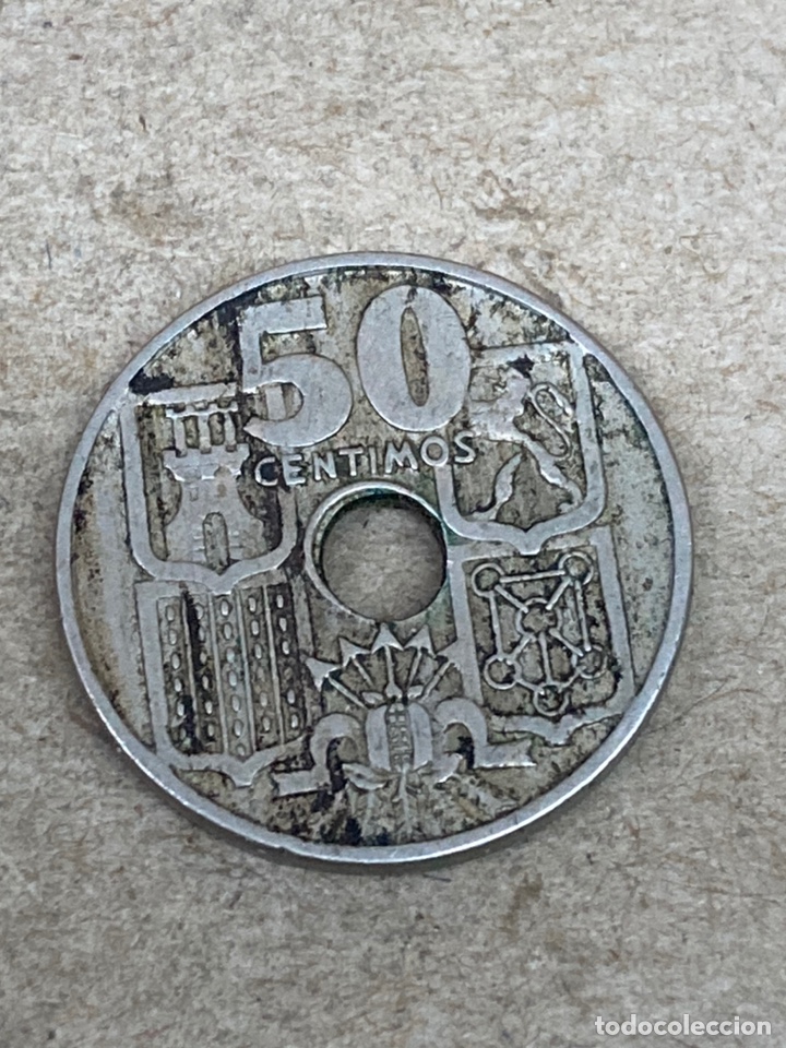 Monedas de Espa&ntilde;a: Moneda 50 ct 1949 - Foto 1
