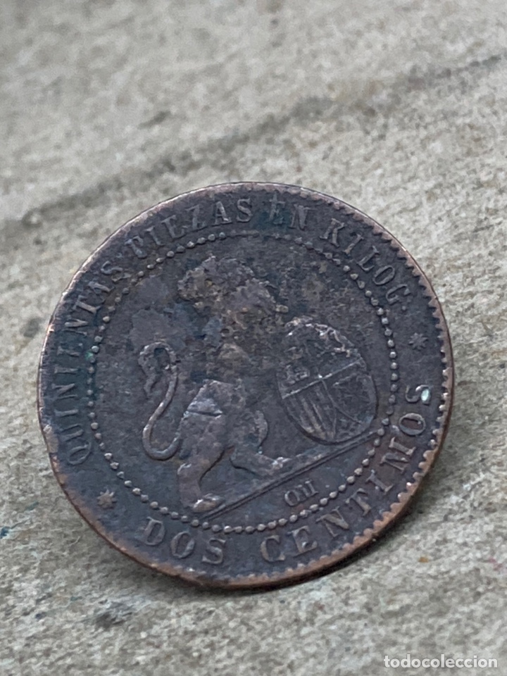 Monedas de Espa&ntilde;a: Moneda dos c&eacute;ntimos 1870 - Foto 1