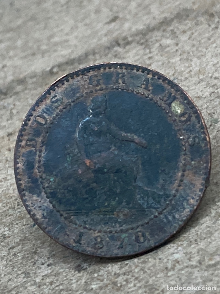 Monedas de Espa&ntilde;a: Moneda Dos c&eacute;ntimos 1870 - Foto 1