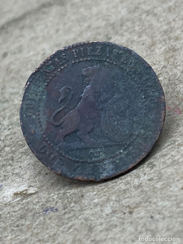 Monedas de Espa&ntilde;a: Moneda de dos c&eacute;ntimos 1870 - Foto 2