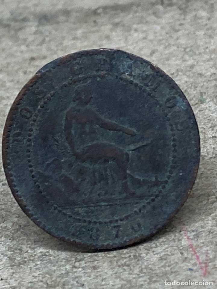 Monedas de Espa&ntilde;a: Moneda de dos c&eacute;ntimos 1870 - Foto 1