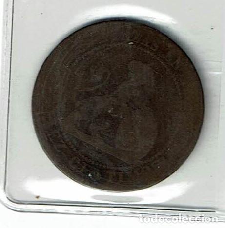 Monedas de Espa&ntilde;a: Moneda 10 centimos REPUBLICA 1870 - Foto 1