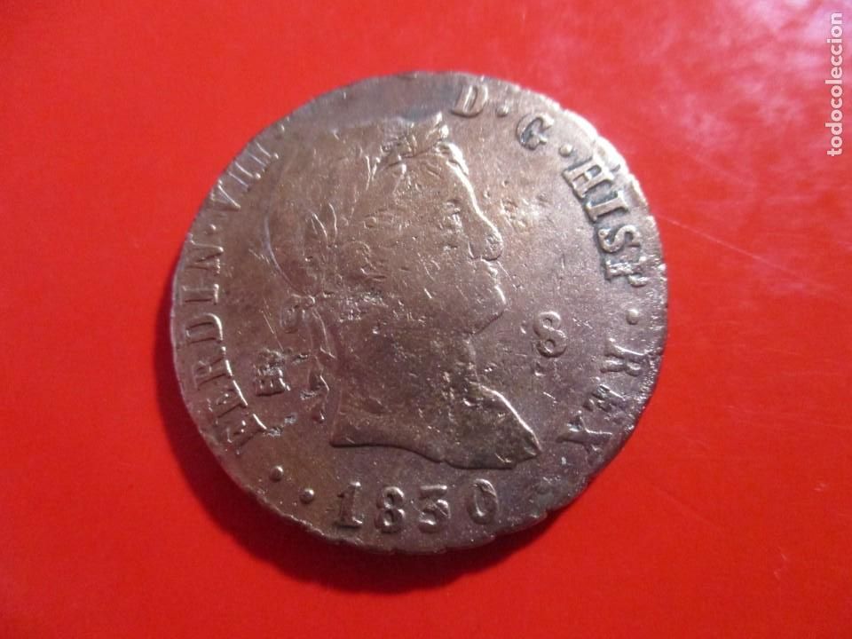 Monedas de Espa&ntilde;a: FernandoVII. 8 maravedies 1830 Segovia - Foto 1