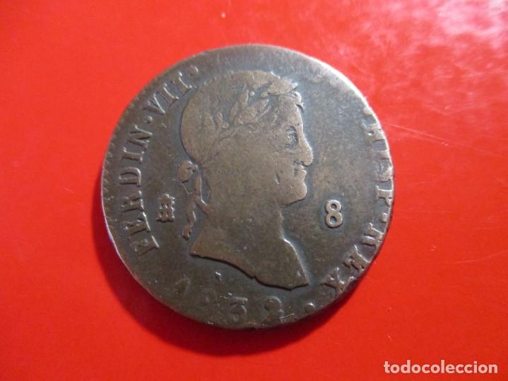 Monedas de Espa&ntilde;a: FernandoVII. 8 maravedies 1832 Segovia - Foto 1