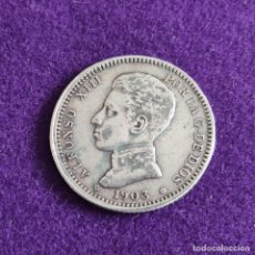 Monedas de España: MONEDA DE 1 PESETA DE ALFONSO XIII. PLATA. 1903. *19 - 03. ESPAÑA. ORIGINAL.