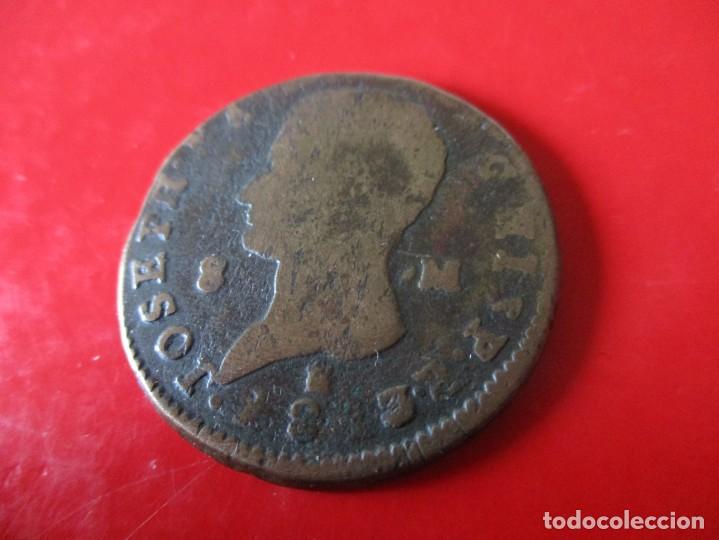 Moedas de Espanha: Jose Napoleon. 8 maravedies. 1813 Segovia. # mn