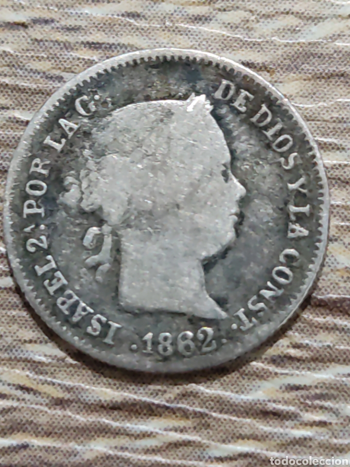 Monedas de Espa&ntilde;a: 1 real 1862 Sevilla - Foto 1