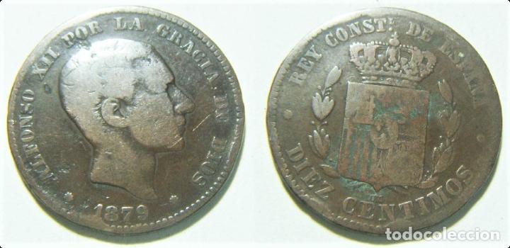 Monedas de Espa&ntilde;a: MONEDA DE ALFONSO XII 10 C&Eacute;NTIMOS 1879 - Foto 1