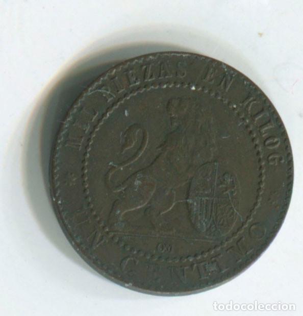 Monedas de Espa&ntilde;a: Espa&ntilde;a, Gobierno Provisional. Un c&eacute;ntimo de 1870 - Foto 2