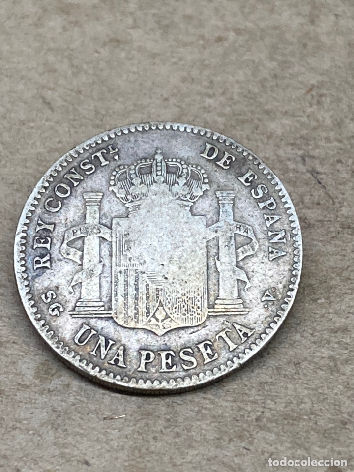 Monedas de Espa&ntilde;a: Moneda de plata una peseta 1899 - Foto 1