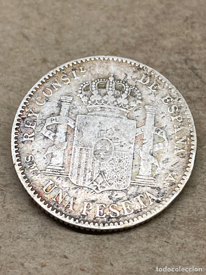 Monedas de Espa&ntilde;a: Moneda de plata una peseta 1900 - Foto 2