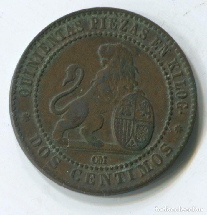 Monedas de Espa&ntilde;a: ESPA&Ntilde;A, GOBIERNO PROVISIONAL. DOS C&Eacute;NTIMO DE 1870 - Foto 1
