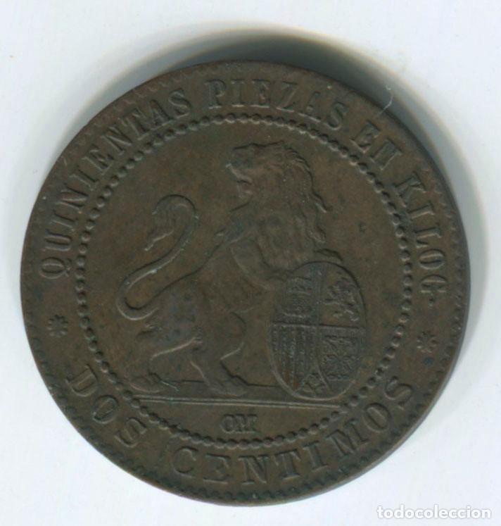 Monedas de Espa&ntilde;a: ESPA&Ntilde;A, GOBIERNO PROVISIONAL. DOS C&Eacute;NTIMO DE 1870 - Foto 1