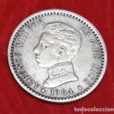 Monedas de España: MONEDA 50 CM. PLATA ALFONSO XIII. 1904.. Lote 245638735