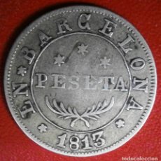 Monedas de España: JOSE NAPOLEÓN 1 PESETA BARCELONA 1813 VER FOTOS GASTOS DE ENVÍO INCLUIDOS. Lote 245756590